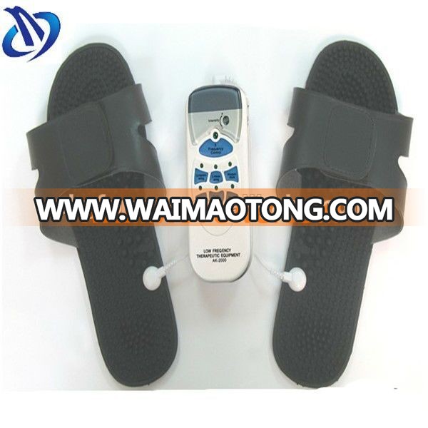 Latest hot product Foam electric slipper with snap or pin connect muscle massage stimulation machine